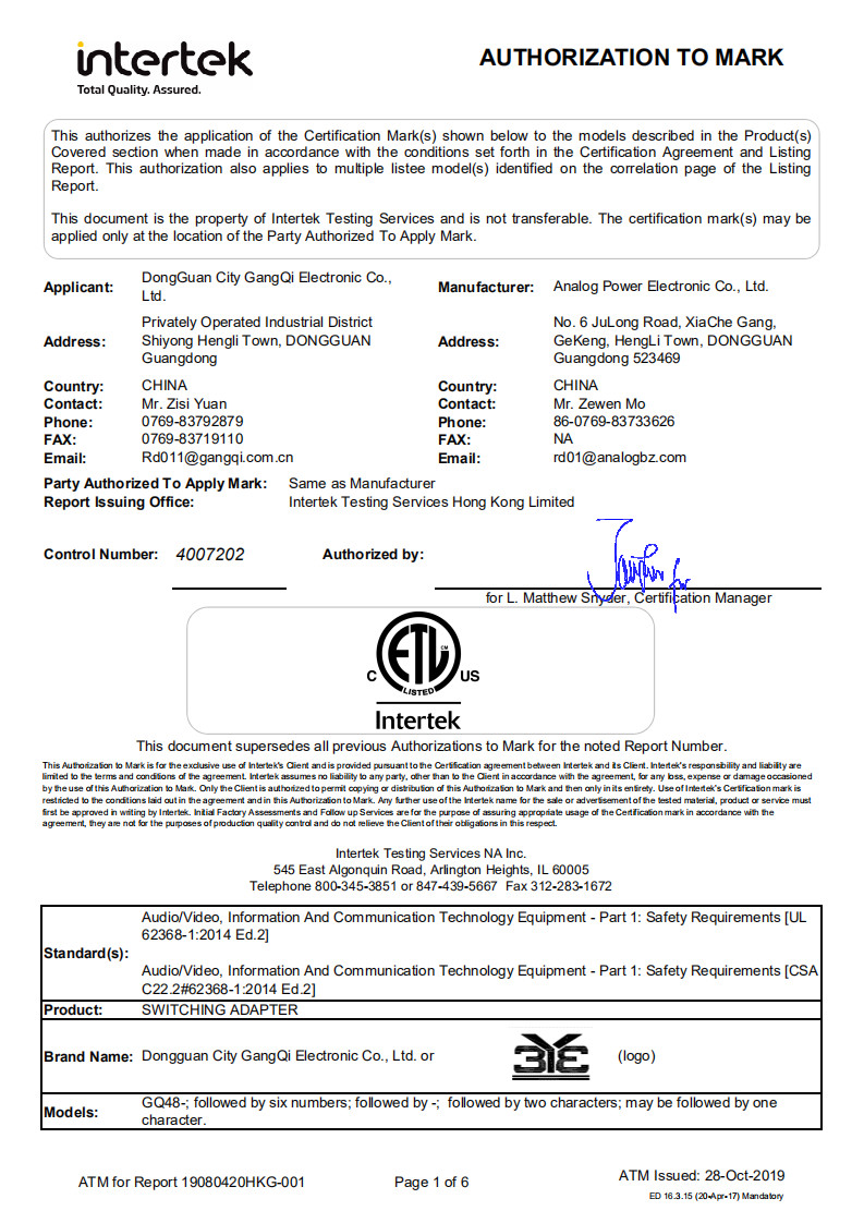 China Shenzhen Forstled Light Technology Co., Ltd. Certificaciones